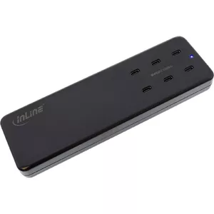 Многофункциональное зарядное устройство InLine 31516I 6x USB-C PD 3.0 GaN черное