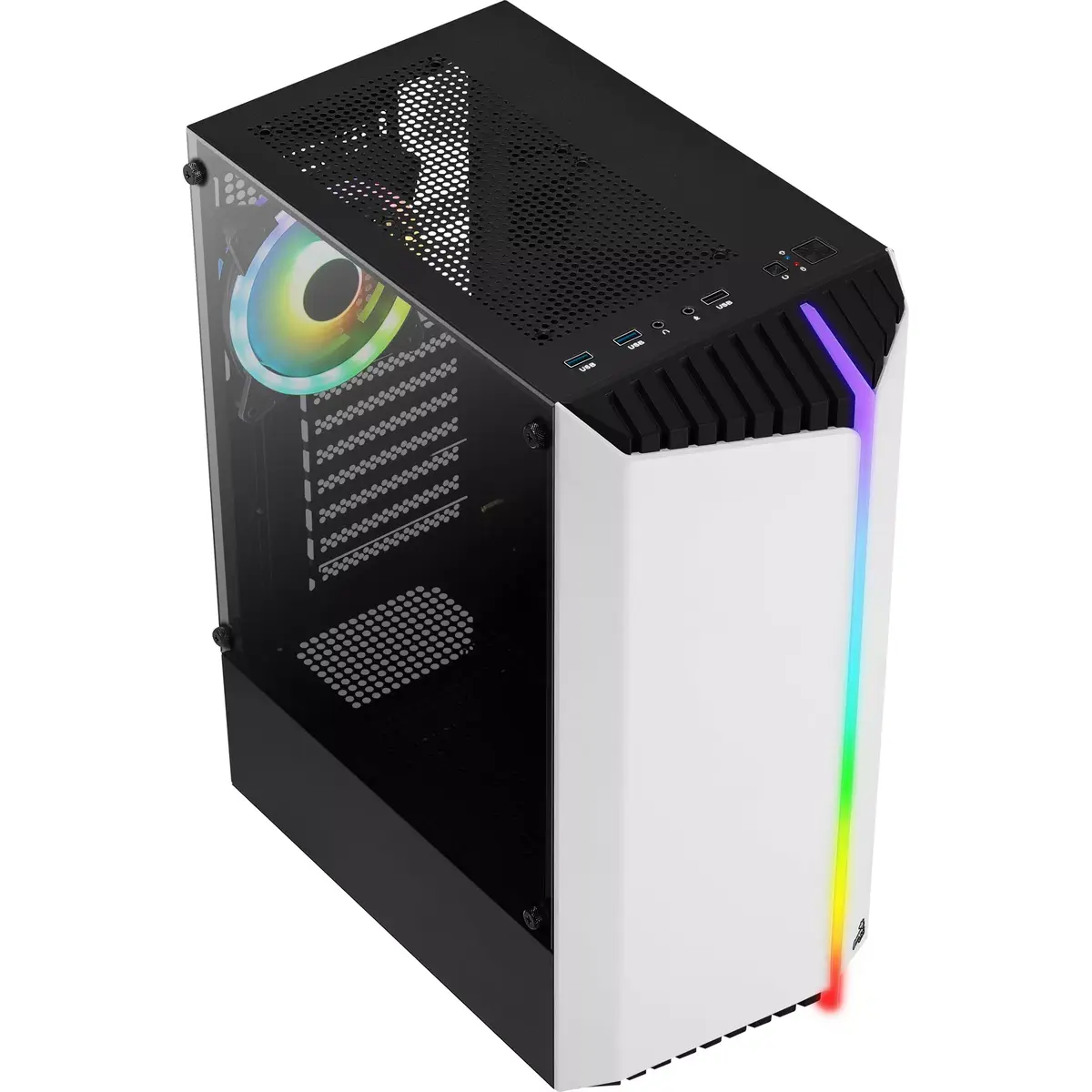 Корпус AEROCOOL Bionic Midi Tower White Photo 5