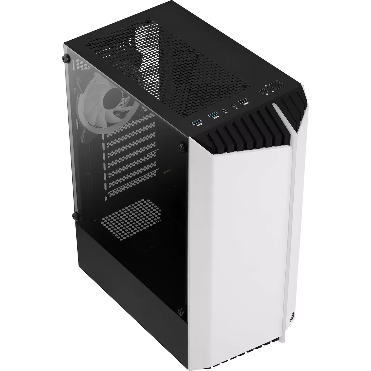 Корпус AEROCOOL Bionic Midi Tower White Photo 6