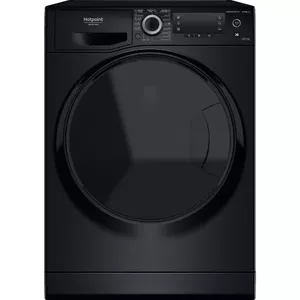 Hotpoint veļas mašīna ar žāvētāju NDD 11725 BDA EE E energoefektivitātes klase, Iekraušana no priekšpuses, Veļas mazgāšanas ietilpība 11 kg, 1551 apgr./min, Dziļums 61 cm, Platums 60 cm, Displejs, LCD, Žāvēšanas sistēma, Žāvēšanas ietilpība 7 kg, Tvaika funkcija, Melns