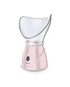 Orava FI-120 AP sejas sauna un inhalators ar maiņstrāvas barošanu un 130 W enerģijas patēriņu rozā un caurspīdīgā krāsā