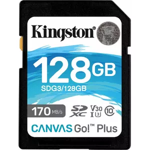 Флеш-память Kingston 128GB UHS-I SDXC Canvas Go! Plus SDG3/128GB