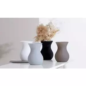 Stikla vāze Ritzenhoff & Breker ANNALENA, melna matēta koniska forma, augstums 180 mm