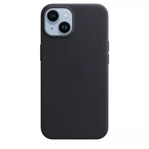 Чехол Apple iPhone 14 Leather Case with MagSafe Midnight Черный