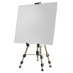 Easel Mantona 18427 Black Gold Aluminium for Adults