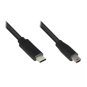 USB кабель Alcasa 3310-CM003 0.3м USB C Mini-USB B Черный