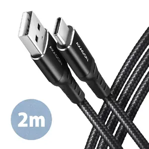 USB кабель Axagon BUCM-AM20AB 2м USB A USB C черный
