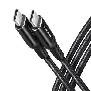 USB кабель Axagon BUCM-CM20AB 2м USB C черный