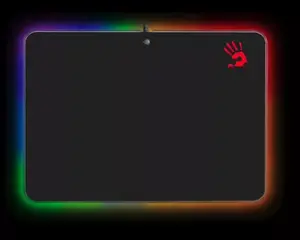 Gaming mouse pad A4Tech MP-50RS, rubber, 358×256 mm, black, USB powered