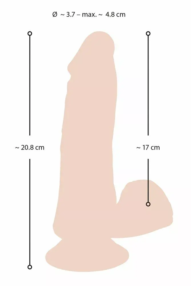 Nature Skin гнущийся вибратор 20,8 см — реалистичный Photo 12