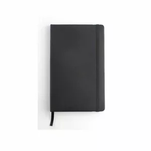 Notebook planner FAT UNIVERSAL BLACK EDITION A5 with elastic band, black