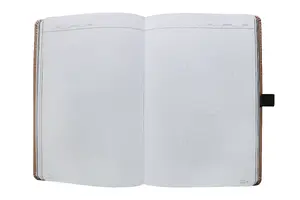 Planner notebook FAT UNIVERSAL BLACK EDITION A5 with elastic band, blue