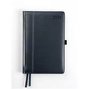 Planner FAT AMBASSADOR BLACK EDITION 2026 PU A5 blue – weekly and monthly layout, A5 size