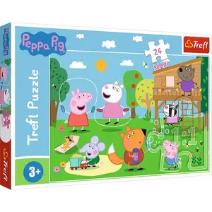 Пазл TREFL Peppa Pig Maxi Fun in the grass — 24 элемента, ширина 400 мм