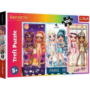 Пазл 100 элементов TREFL Rainbow High Rainbow dolls — 100 деталей