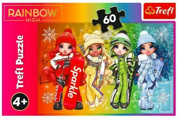 TREFL Puzle 60 daļas Radosne lalki Rainbow high Photo 2