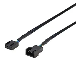 DELTACO SSI-64 Fan Power Cable 4-pin PWM to 4-pin PWM Black