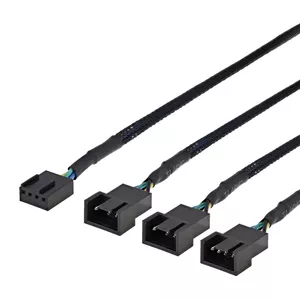 Cable splitter Deltaco SSI-67 Black 4-pin Male/Female