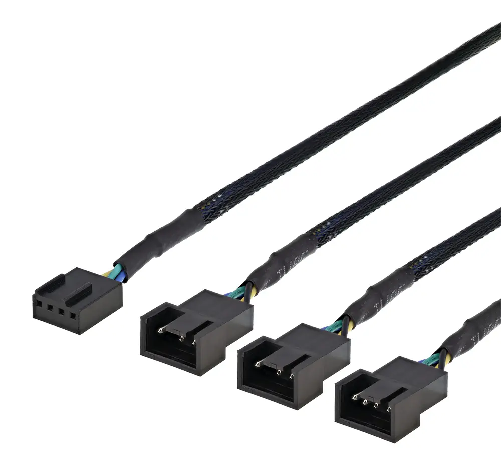 DELTACO SSI-67 Melns PWM ventilatora sadalītāja