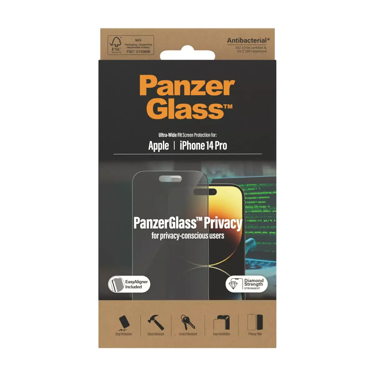 Privacy Screen Protector PanzerGlass Apple iPhone 14 Pro Photo 3