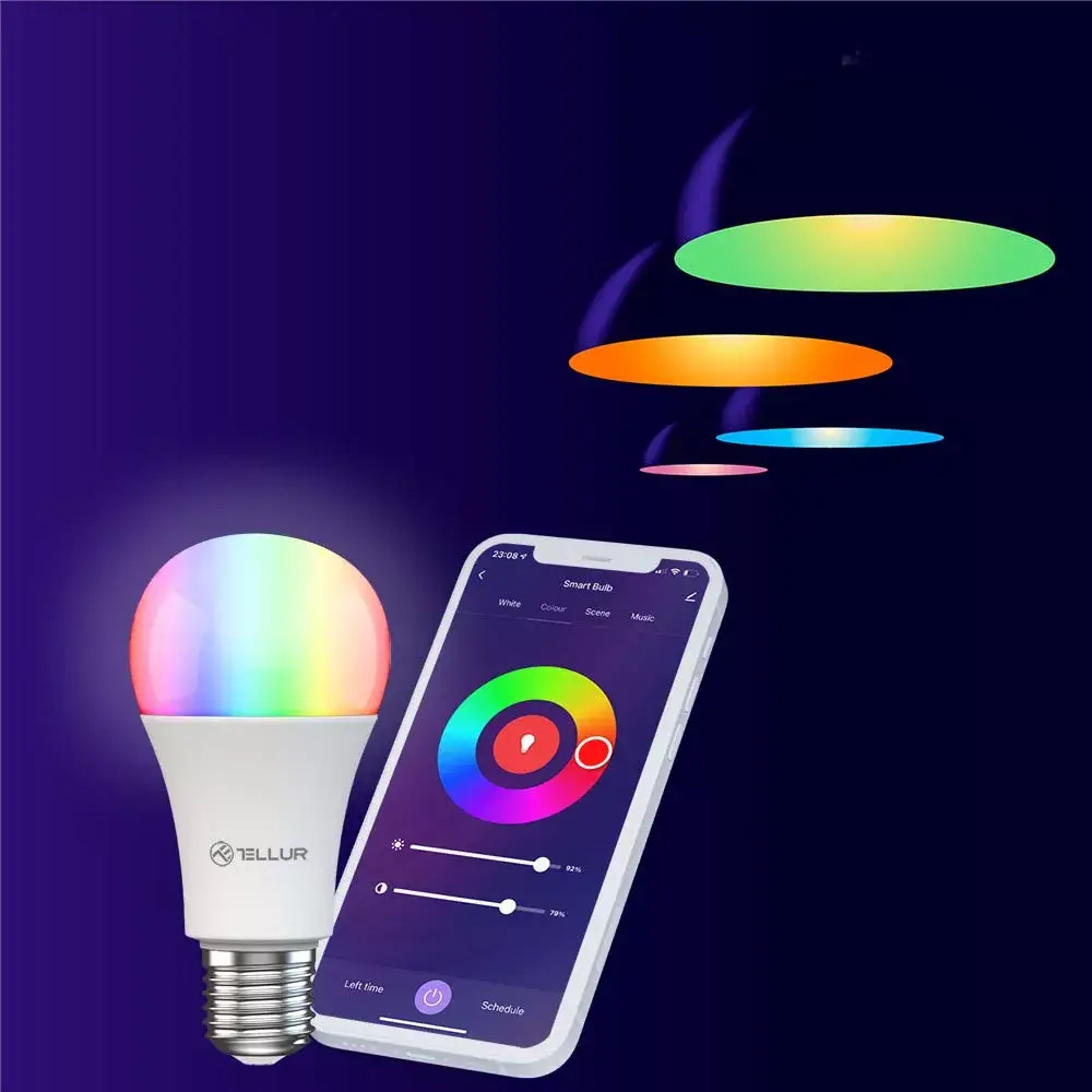 Viedā WiFi spuldze Tellur TLL331341 9W RGB Photo 3