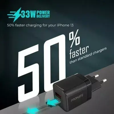 Promate PowerPort-33 GaN 33W USB-C PD charger Photo 5