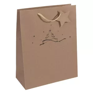 Gift wrap bag Sigel GT037 Brown 260x120x330 mm