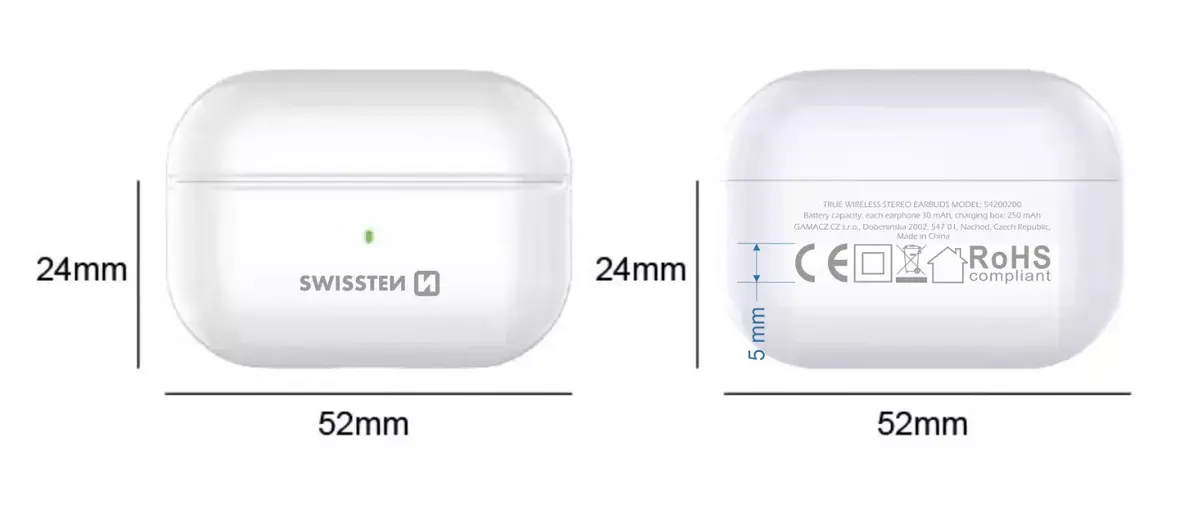 Austiņas Swissten TWS Mini Podss Photo 4