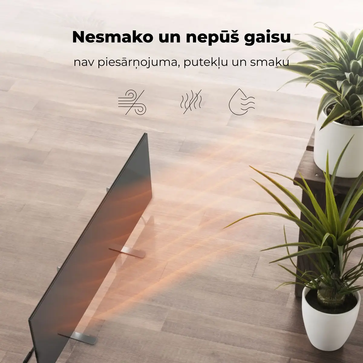 Инфракрасный электрический обогреватель AENO Premium Eco Smart Heater AGH0002S, черный Photo 8