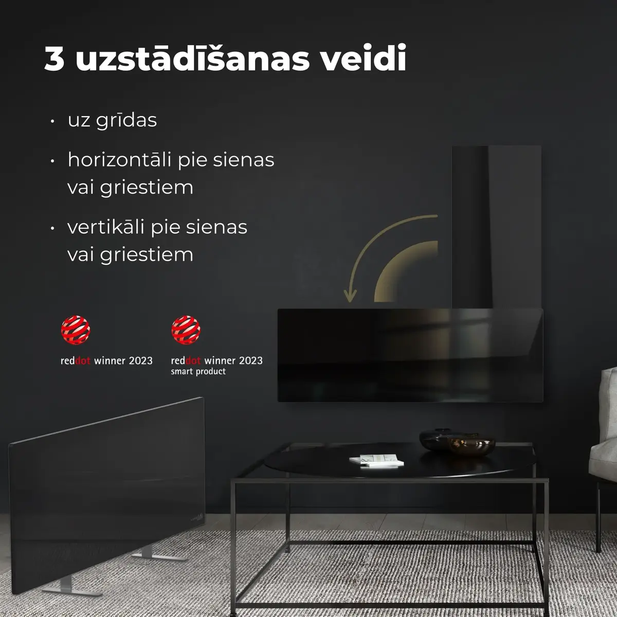 Инфракрасный электрический обогреватель AENO Premium Eco Smart Heater AGH0002S, черный Photo 13
