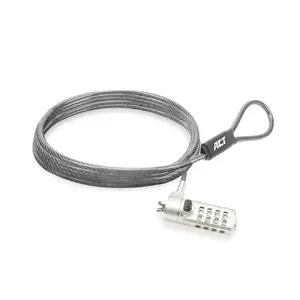 ACT Nano Laptop Lock with combination lock 2m cable