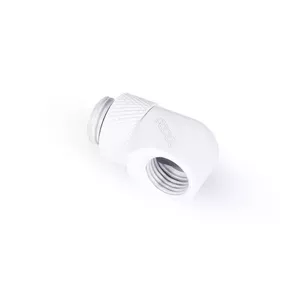 Mounting kit Alphacool Eiszapfen L-connector rotatable G1/4 outer thread to G1/4 inner thread white