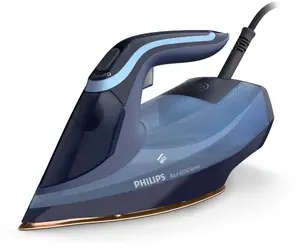 Паровой утюг Philips 8000 series Azur DST8020/20 мощностью 3000 Вт, с подошвой SteamGlide Elite, паровым ударом 240 г, защитой от капель и шнуром 2.5 м