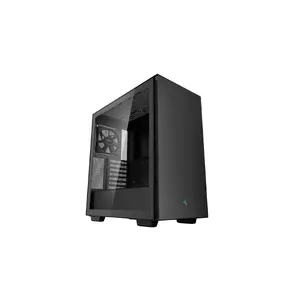 PC case DeepCool CH510 Midi Tower Black — tempered glass, microATX/ATX, supports 360 mm front/top radiators, max GPU 38 cm, PSU bottom, 7 expansion slots