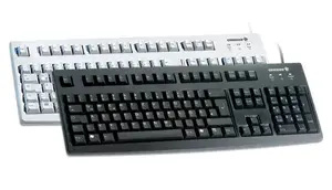 Wired Cherry G83-6105 USB French (FR) Keyboard, Grey, 1.75 m USB Cable