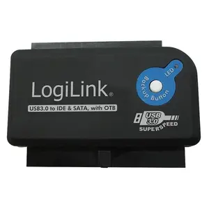 Cable Gender Changer LogiLink AU0028A USB 3.0 IDE SATA Black