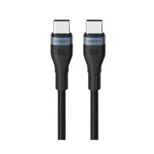 USB Type-C kabelis Orsen S53 3A 1m — 1 m, 3A, melns