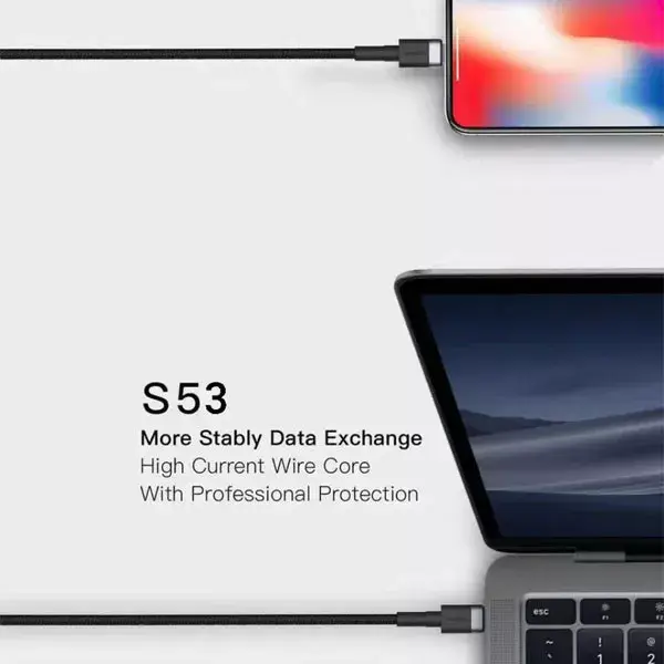USB Type-C cable Orsen S53 3A 1m Photo 3