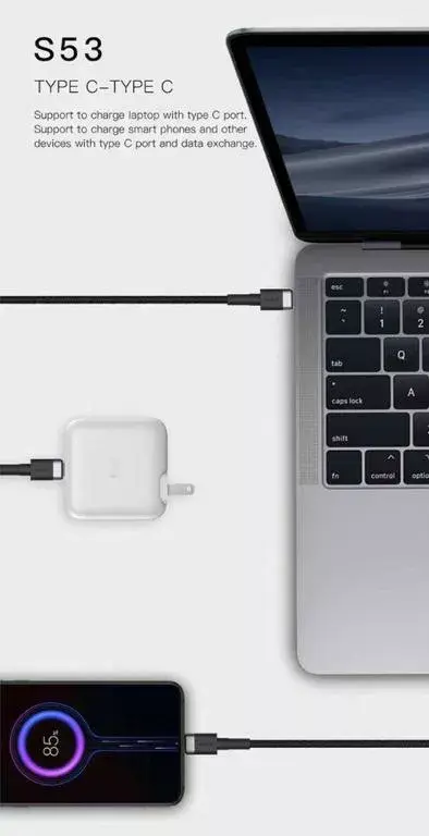 USB Type-C cable Orsen S53 3A 1m Photo 4