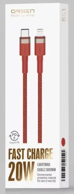Orsen S51 USB Type-C to Lightning cable 1 m Photo 6