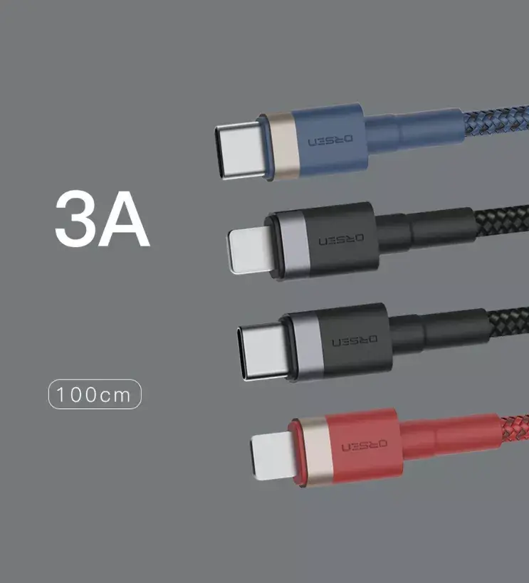 Orsen S51 кабель USB Type-C — Lightning 1 м Photo 3