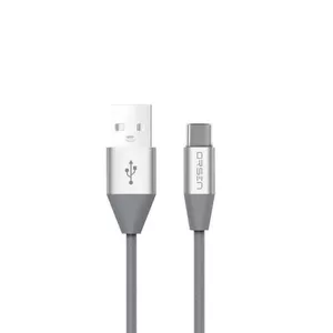 Datu kabelis USB Type-C Orsen S33 1,2 m, 2,1 A, pelēks