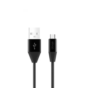 Micro USB datu kabelis Orsen S32 2.1A 1.2 m — melns