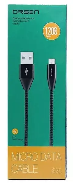 Micro USB Cable Orsen S32 2.1A 1.2 m Photo 3