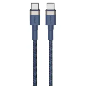 USB Type-C kabelis Orsen S53 3A, 1 m — Type C uz Type C datu un uzlādes kabelis