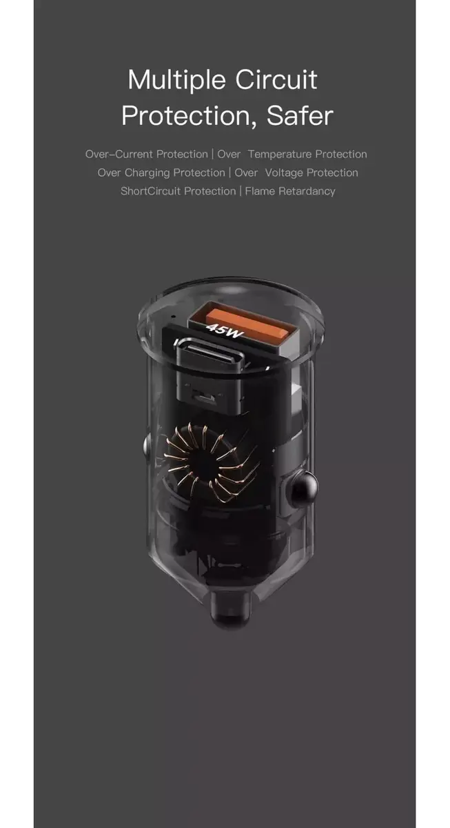 Orsen C8 45W Car Charger Photo 5