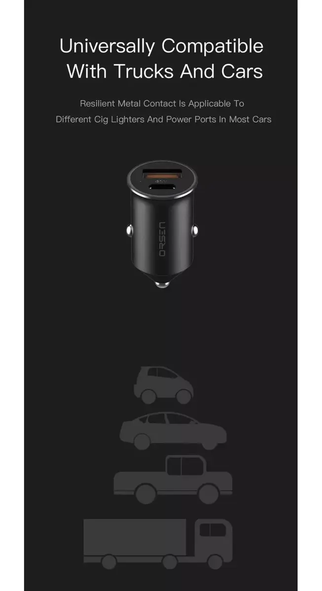 Orsen C8 45W Car Charger Photo 9