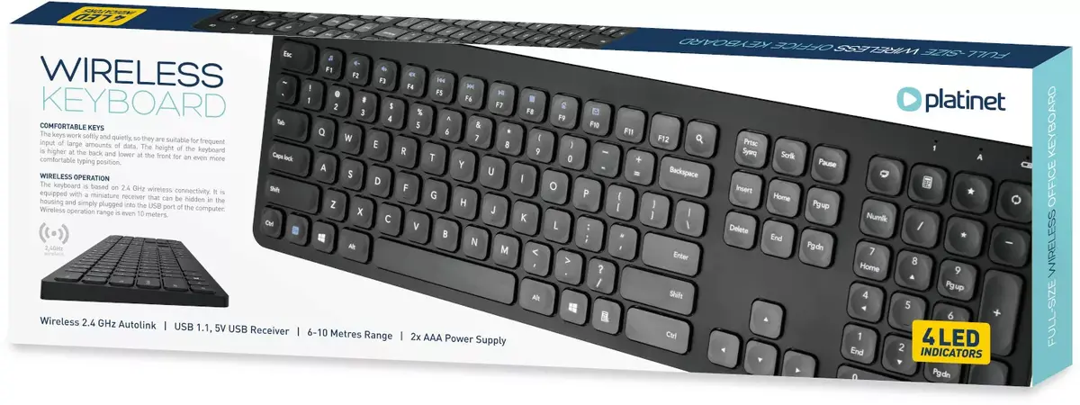 Wireless keyboard PLATINET K100 Photo 10