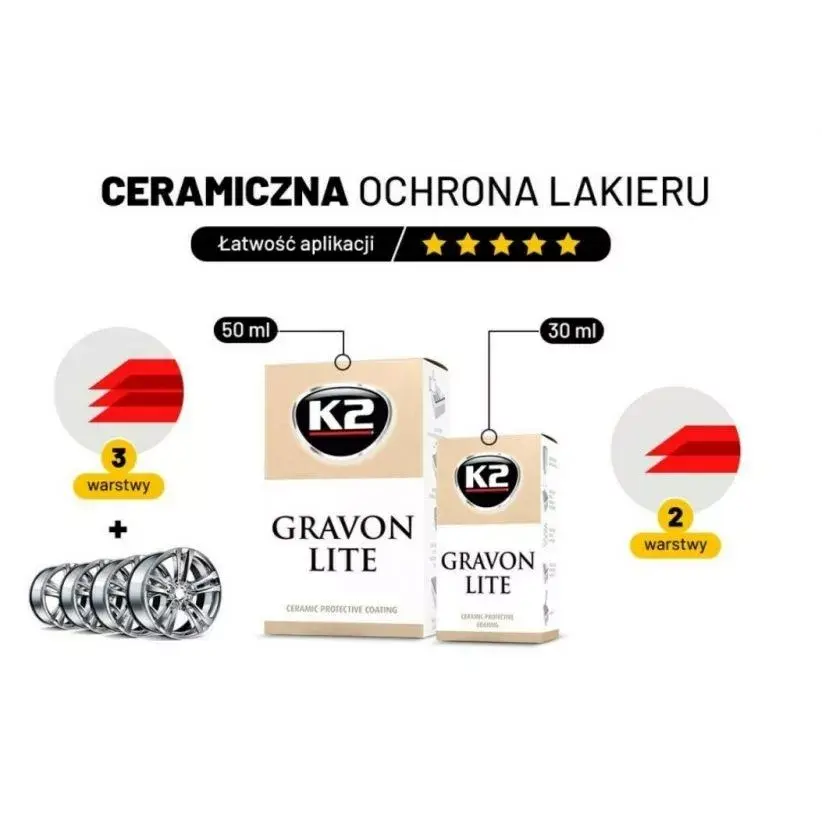 K2 GRAVON LITE 30 ml keramikas pārklājums Photo 6