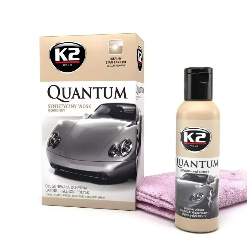 K2 QUANTUM 140G car polish with microfibre cloth Photo 3
